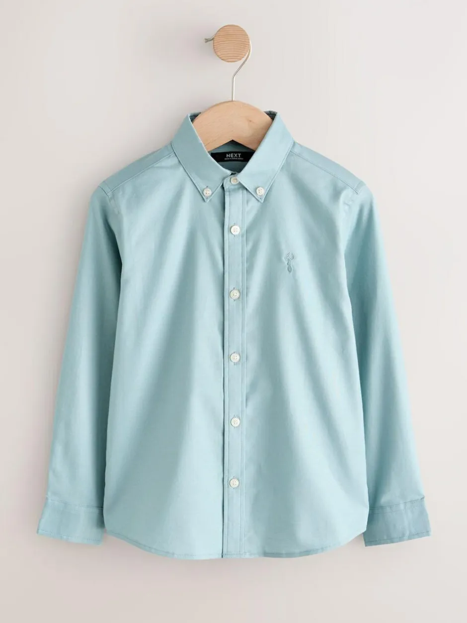 Next Mineral Green Single Oxford Shirt (3-16yrs) Clearance
