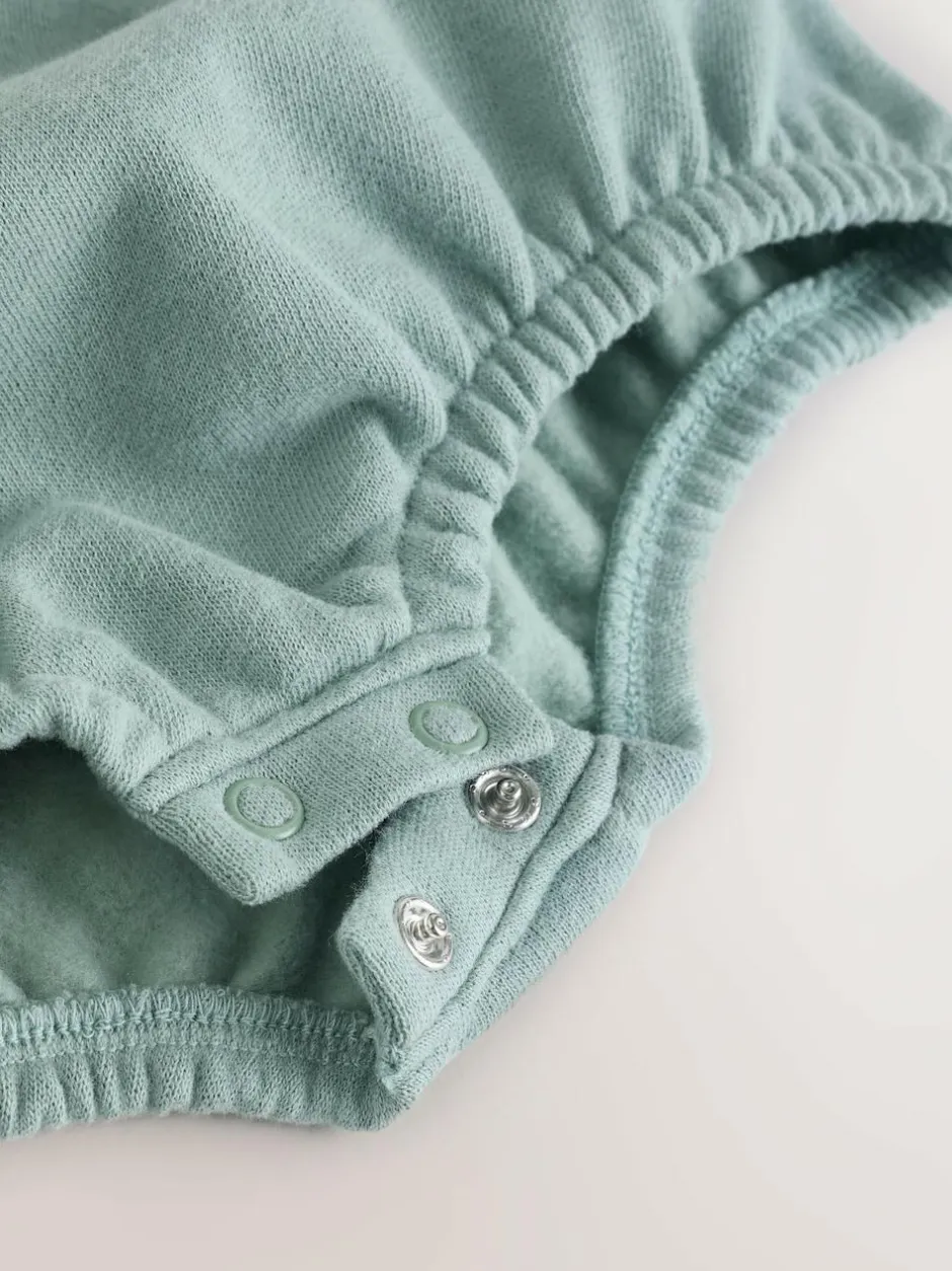 Next Mineral Stripe Baby Woven Dungaree and Bodysuit Set (0mths-2yrs) Outlet
