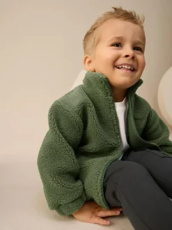 Next Minerals Plain Funnel Neck Fleece Zip Through Fleece (3mths-7yrs) Hot