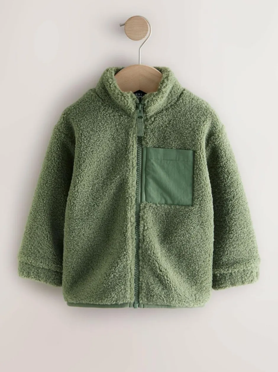 Next Minerals Plain Funnel Neck Fleece Zip Through Fleece (3mths-7yrs) Hot