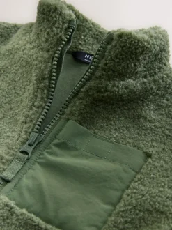 Next Minerals Plain Funnel Neck Fleece Zip Through Fleece (3mths-7yrs) Hot