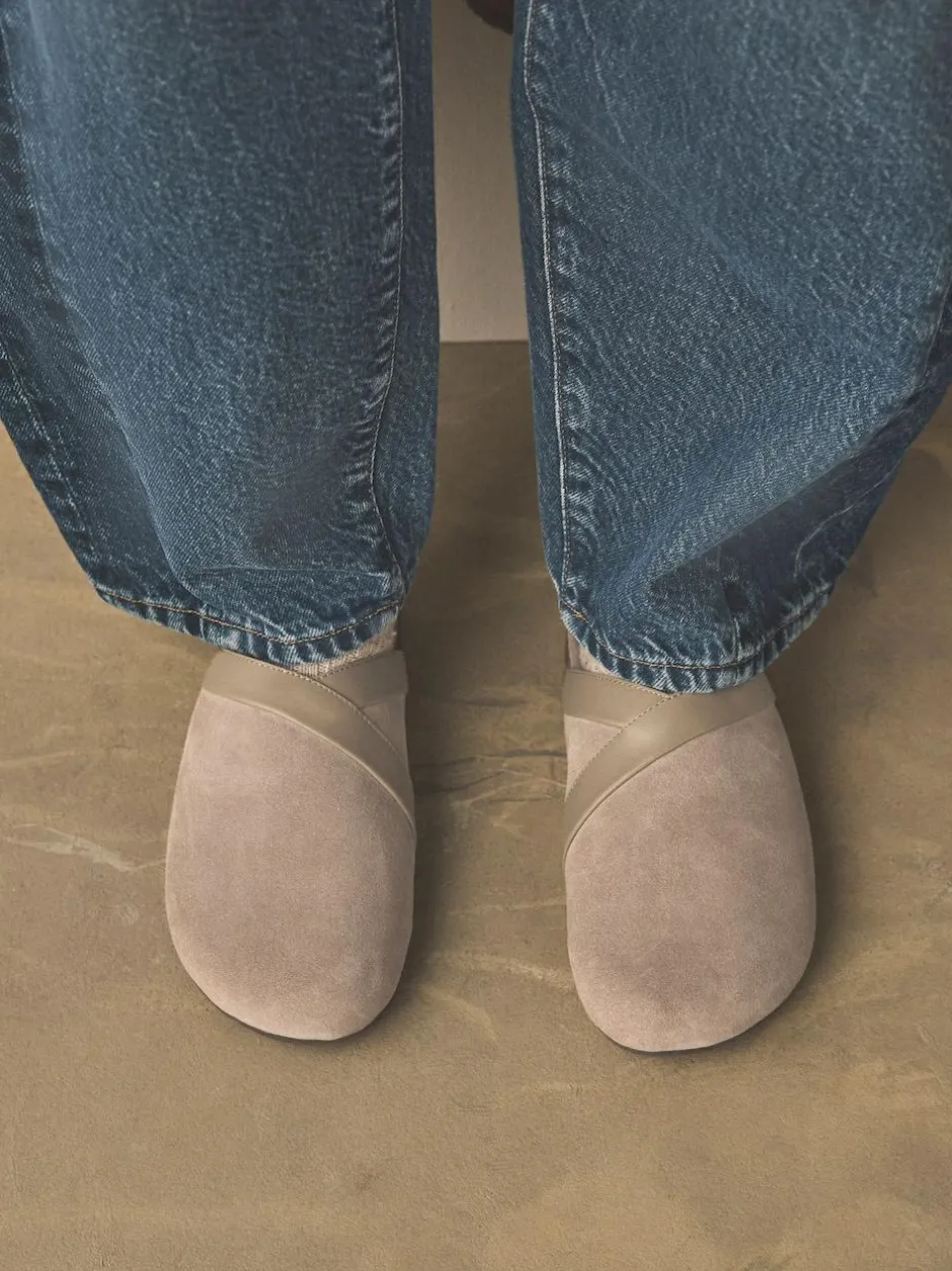 Next Forever Comfort Leather Clean Footbed Clogs Mink Brown