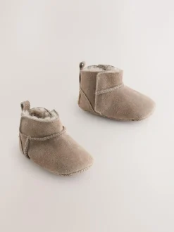 Next Suede Baby Pull-On Boots (0-24mths) Mink Brown Outlet