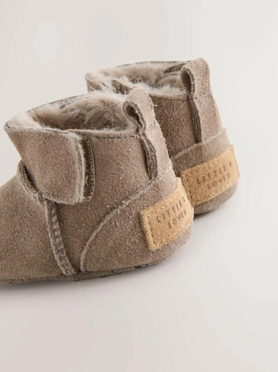 Next Suede Baby Pull-On Boots (0-24mths) Mink Brown Outlet
