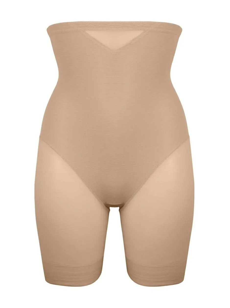 Miraclesuit High Waisted Thigh Slimming Sheer Shorts Warm Beige Best