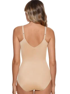 Miraclesuit Shapewear Wire Free Extra Firm Control Shaping Body Warm Beige