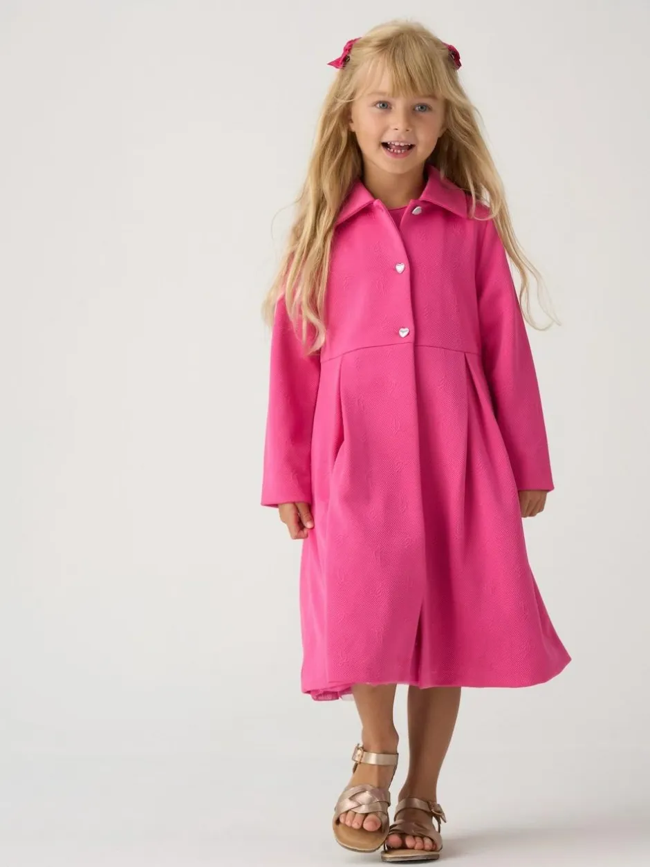 Miss Pink Jacquard Bows Jacket and Sequin Dress Set Hot