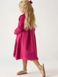 Miss Jacket with Tulle Appliqué and Printed Tulle Dress Set Hot