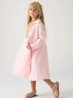 Miss Jacquard Star Jacket and Sequin Dress Set Pink Sale