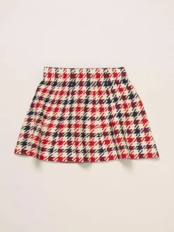 Miss True Knit White Cardigan with Check Skirt Outlet