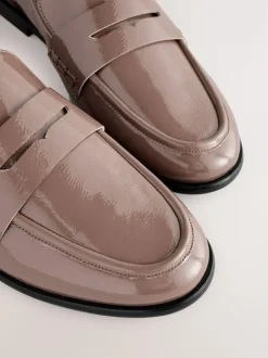 Next Forever Comfort® Round Toe Penny Loafers Mocha Brown Clearance
