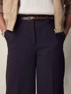 Next N. Premium Skinny Made In Italy Leather Belt Mocha Brown New