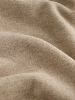 Next Mocha Brown Soft Brushed Finish Barrel Leg Trousers