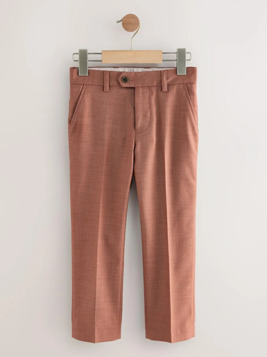 Next Mocha Brown Suit Trousers (3-16yrs) New