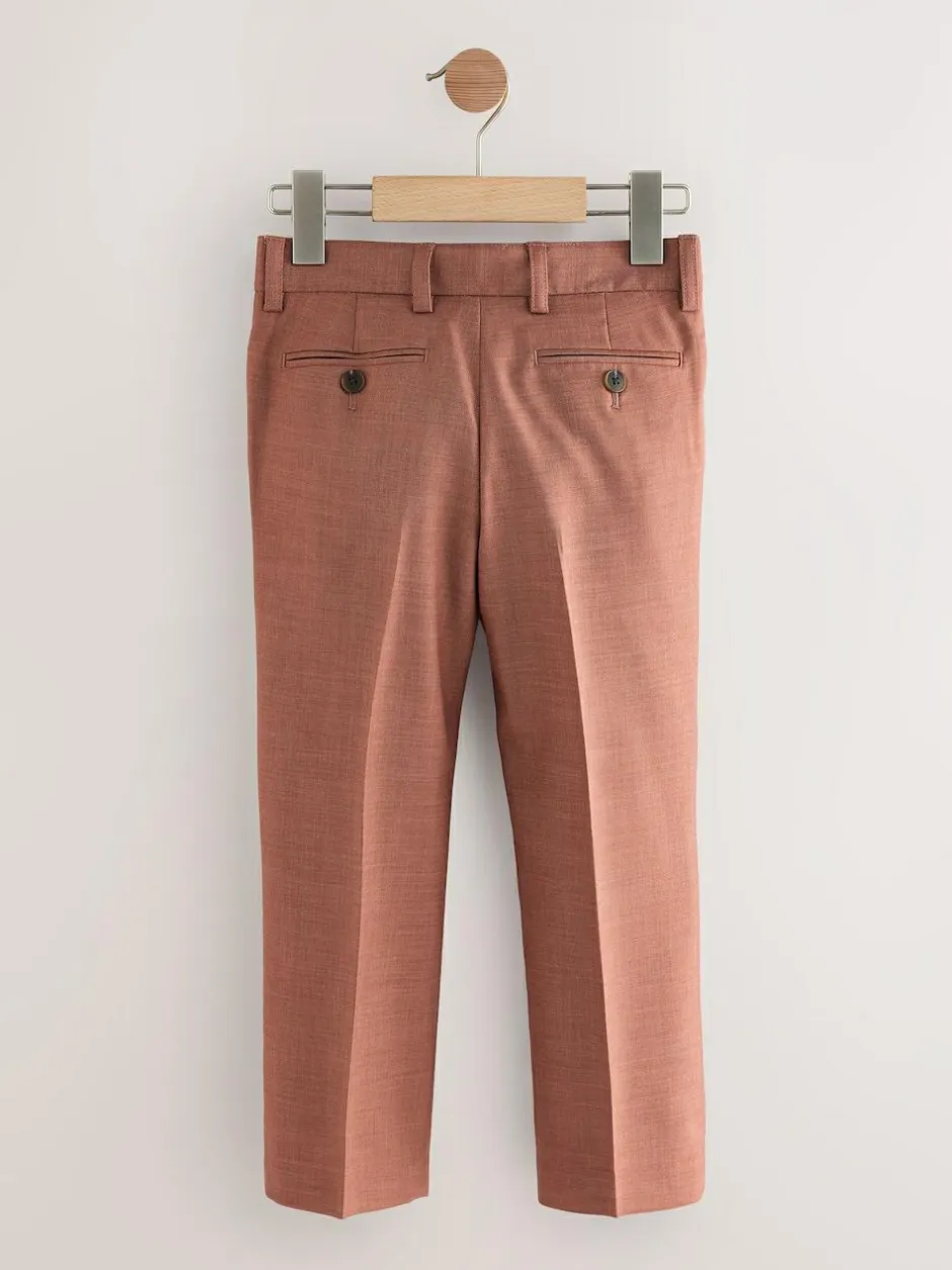 Next Mocha Brown Suit Trousers (3-16yrs) New