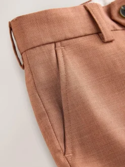 Next Mocha Brown Suit Trousers (3-16yrs) New