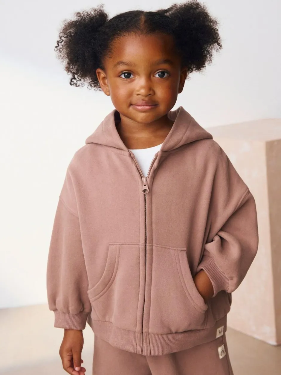 Next Mocha Brown Zip Through Hoodie (3mths-7yrs) Hot