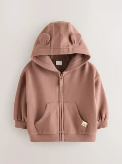Next Mocha Brown Zip Through Hoodie (3mths-7yrs) Hot