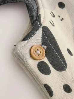 Next Jersey Dungarees And Bodysuit Baby Set (0mths-2yrs) Mono Dog