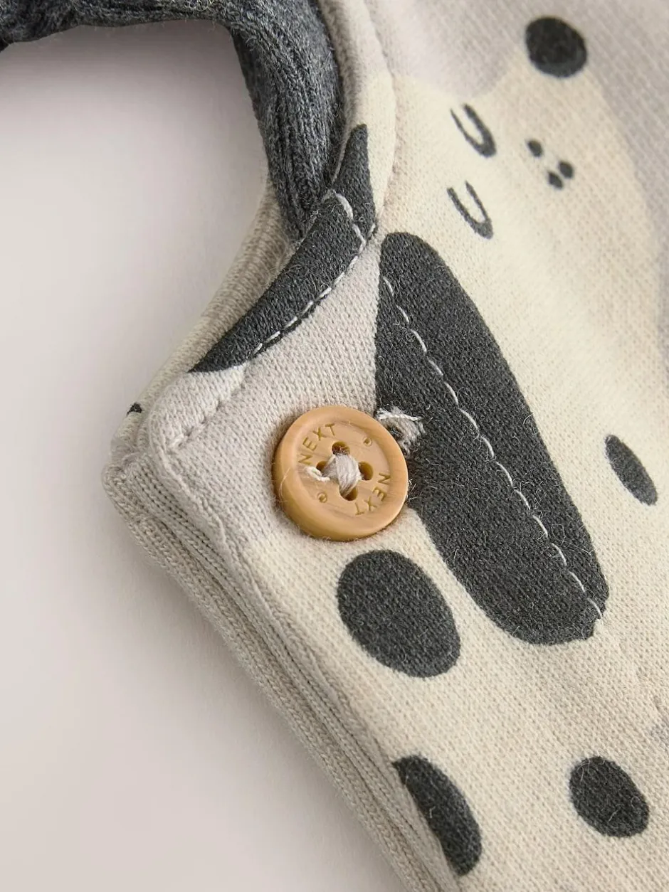Next Jersey Dungarees And Bodysuit Baby Set (0mths-2yrs) Mono Dog