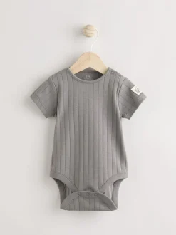 Next Mono Elephant Jersey 100% Cotton Dungaree and Bodysuit Baby Set (0mths-2yrs) New