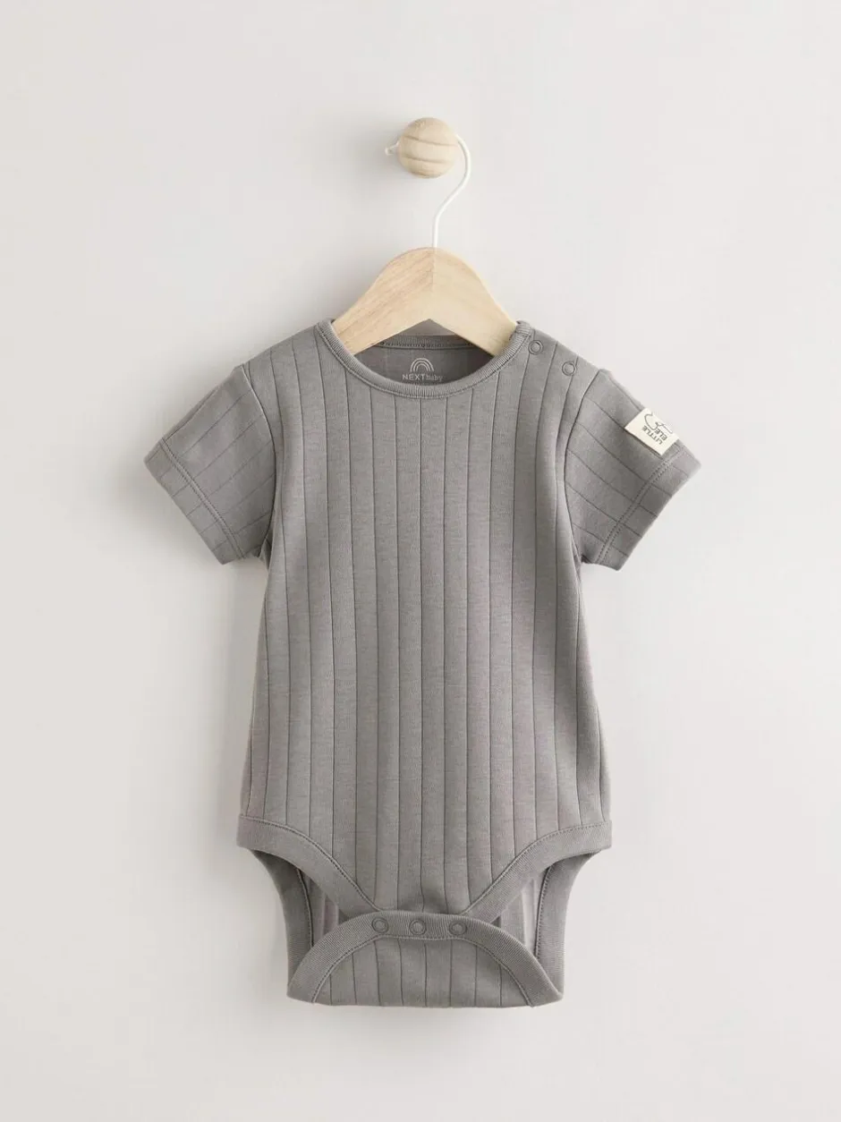 Next Mono Elephant Jersey 100% Cotton Dungaree and Bodysuit Baby Set (0mths-2yrs) New