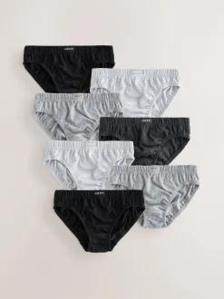 Next 100% Cotton Briefs 7 Pack (1.5-16yrs) Monochrome Best