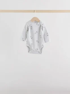 Next Baby Long Sleeve Bodysuits 5 Pack Monochrome Outlet