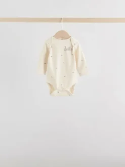 Next Baby Long Sleeve Bodysuits 5 Pack Monochrome Outlet