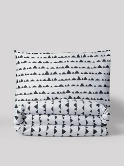 Next Monochrome Cotton Printed Bedding Duvet Cover and Pillowcase Set Best