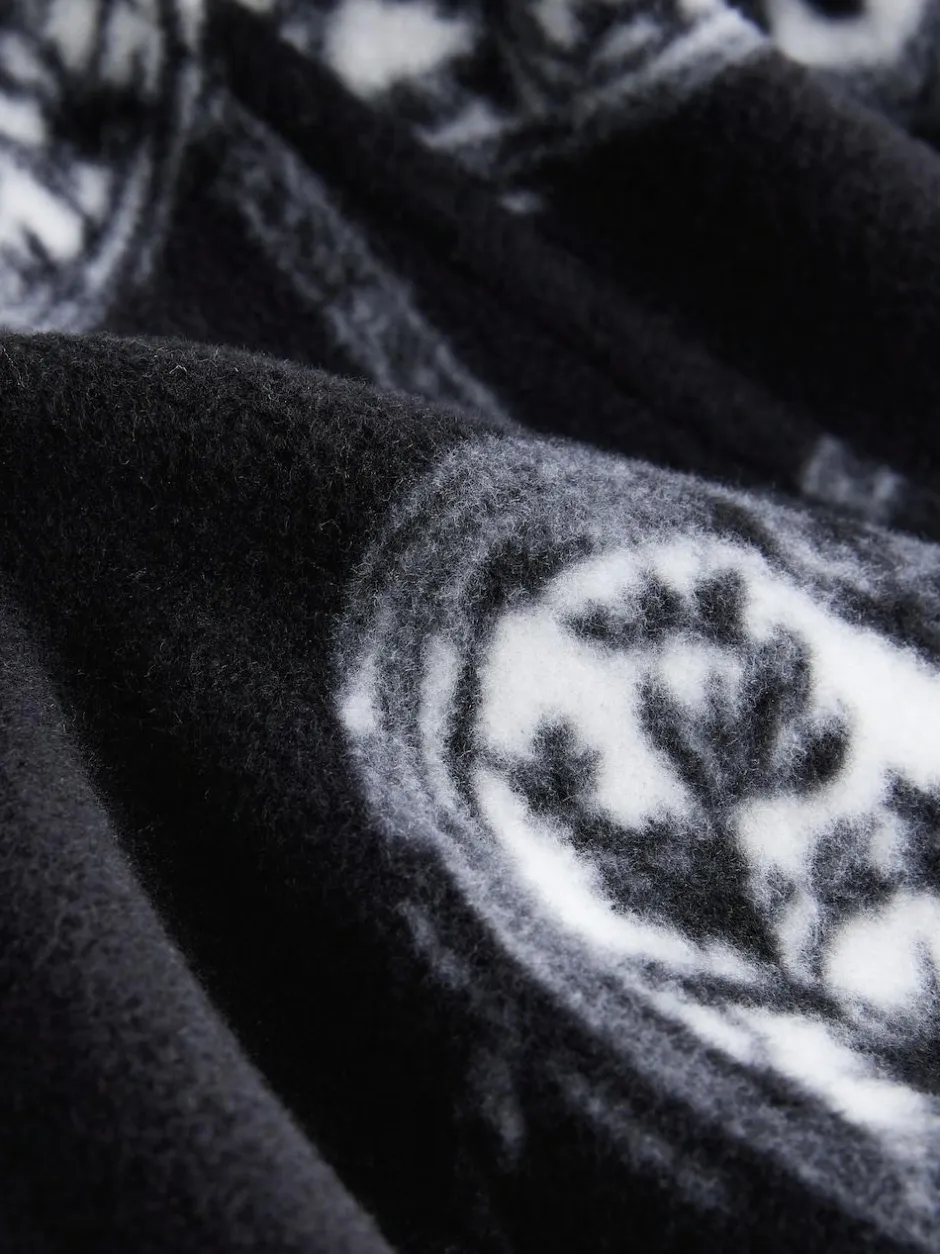 Next Monochrome Heart and Locket Half Zip Polar Fleece Sale