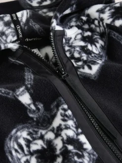 Next Monochrome Heart and Locket Half Zip Polar Fleece Sale