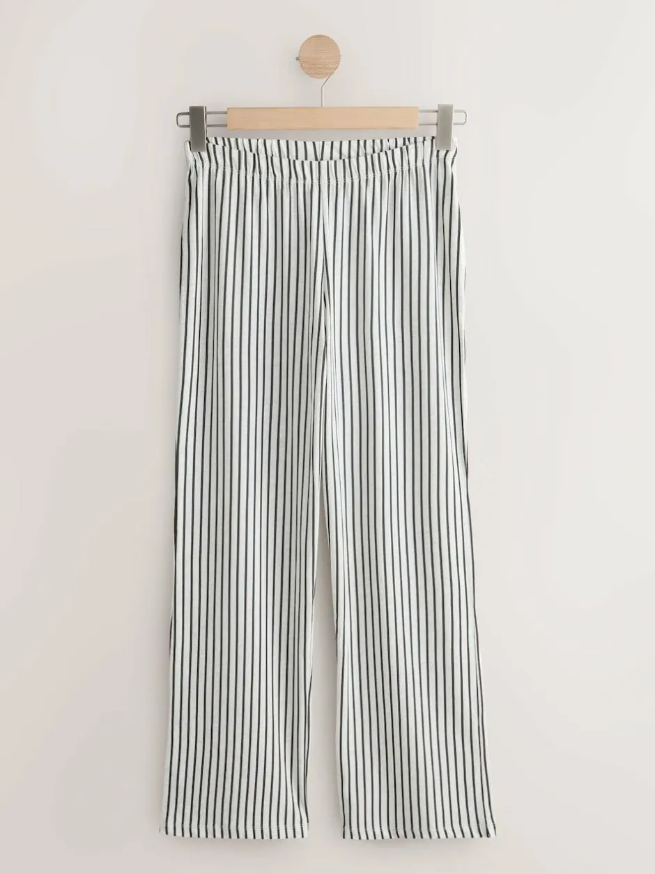 Next Short Sleeve Pyjamas 2 Pack Monochrome Stripe