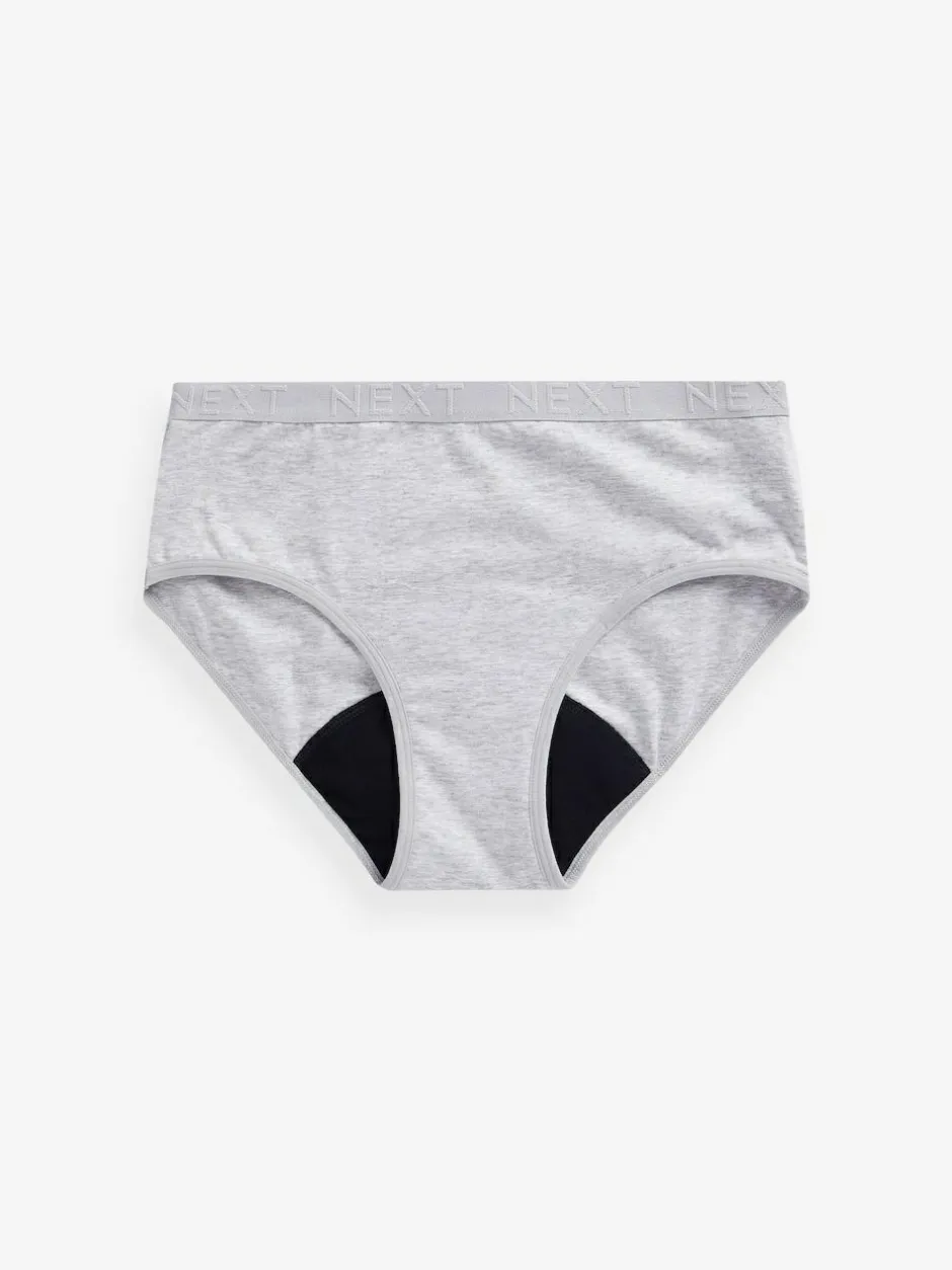 Next Monochrome Teen Light Flow Period Pants 2 Pack (7-16yrs) Clearance