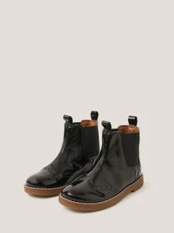 Monsoon Black Patent Leather Boots Discount