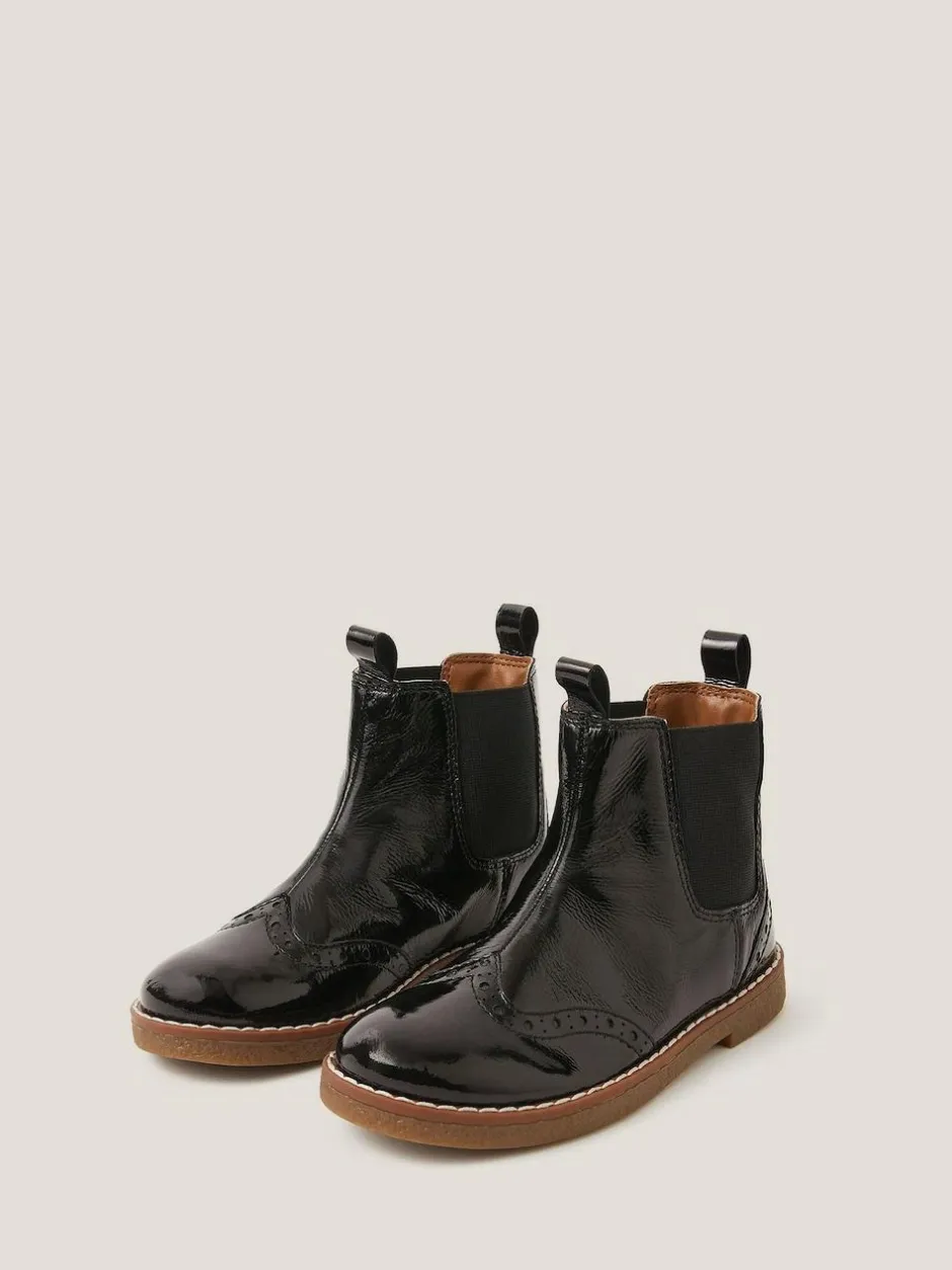 Monsoon Black Patent Leather Boots Discount