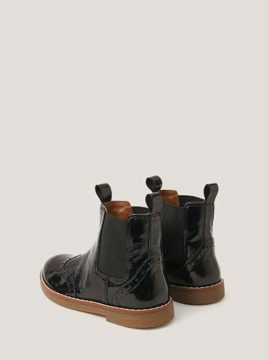 Monsoon Black Patent Leather Boots Discount