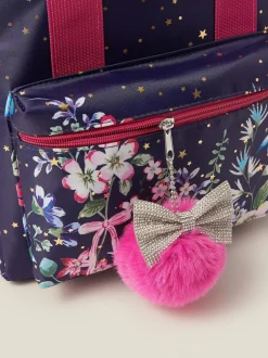 Monsoon Blue Floral Print School Backpack Best