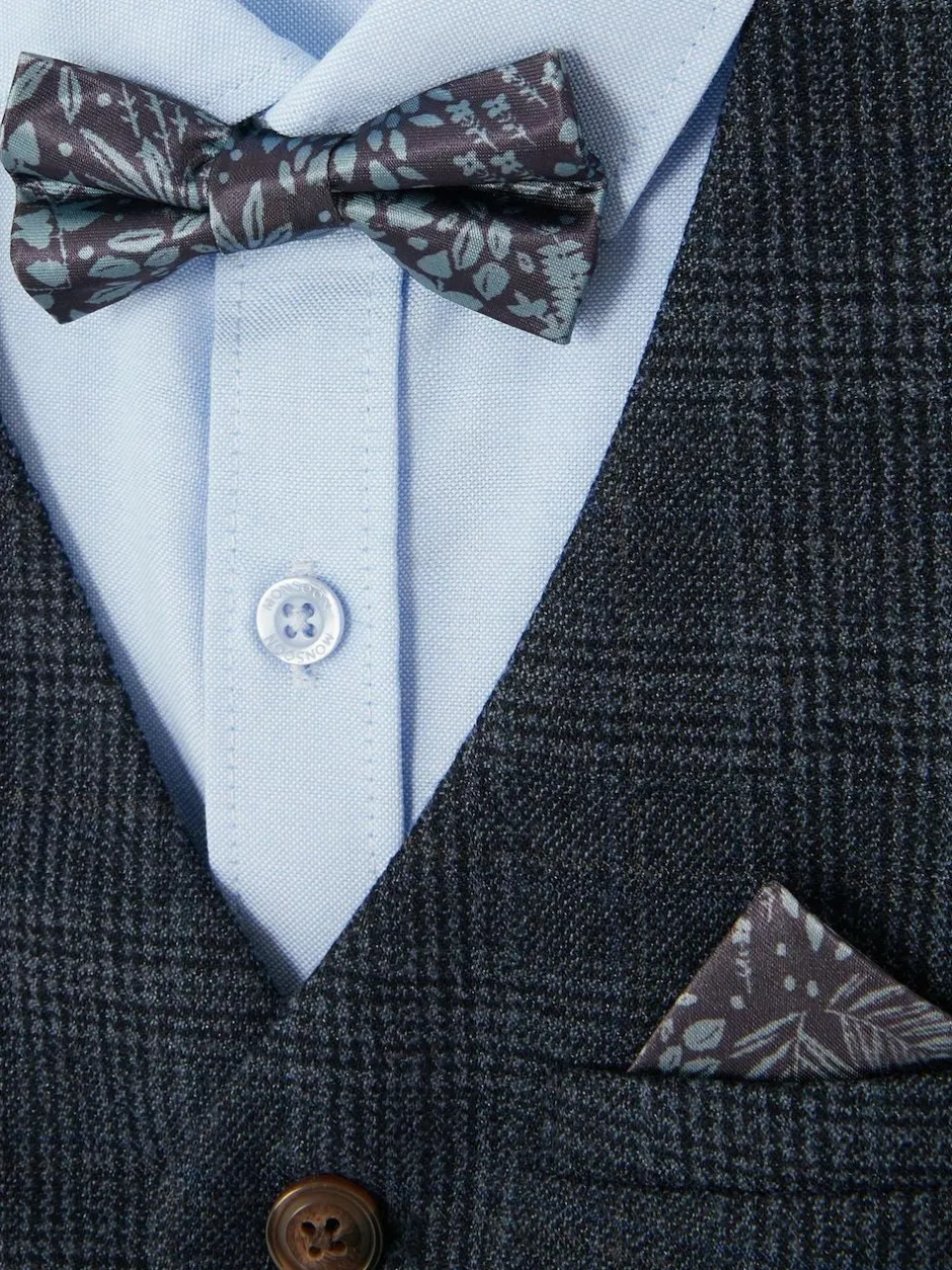 Monsoon Blue Four-Piece Oliver Check Suit Outlet