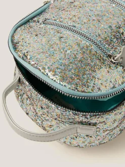 Monsoon Blue Glitter Charm Backpack Best