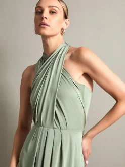 Monsoon Thea Multiway Bridesmaid Dress Bottle Green Online