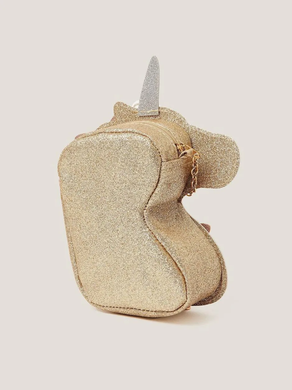 Monsoon Gold Ella Sequin Flower Unicorn Bag Best