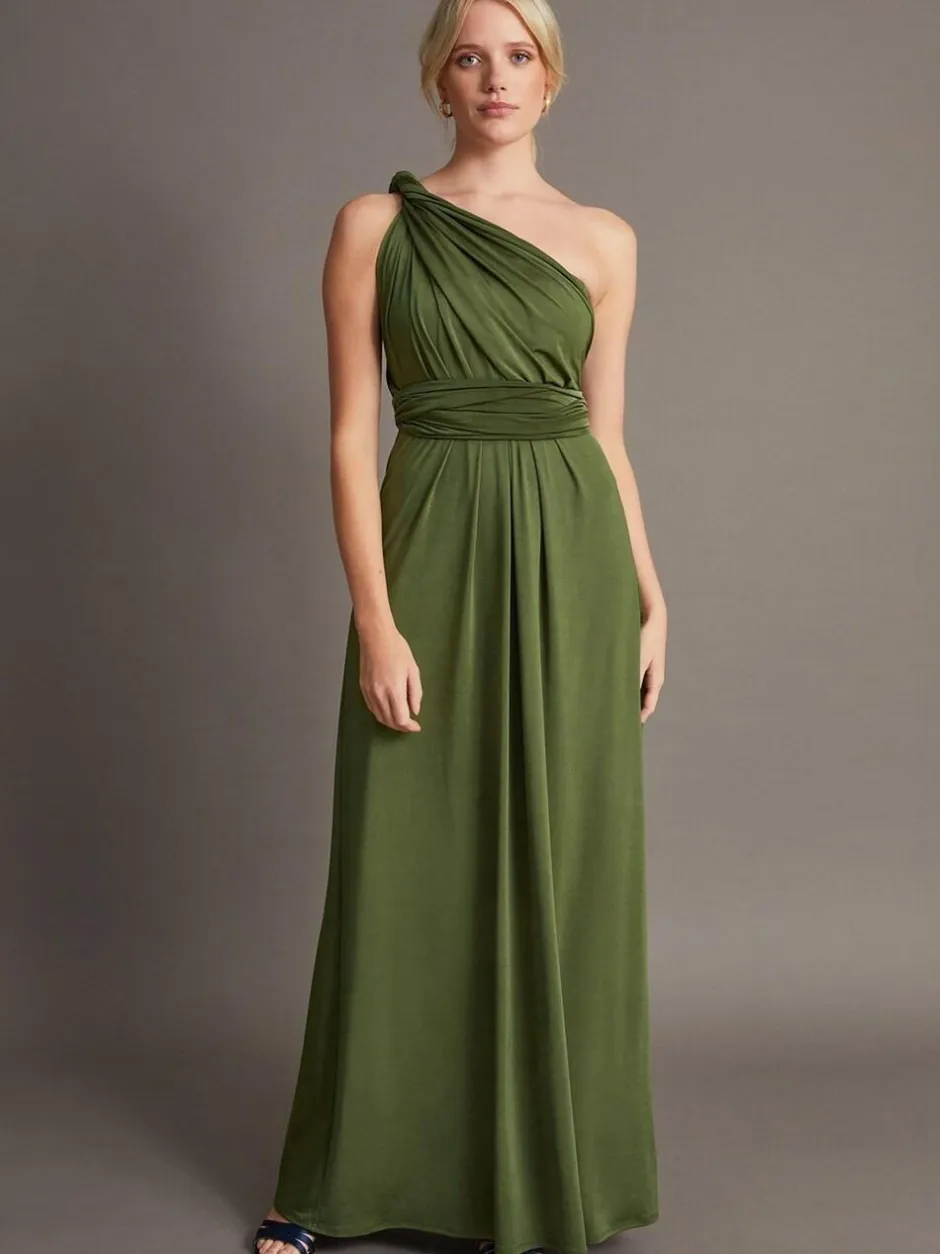 Monsoon Thea Multiway Bridesmaid Dress Green Clearance