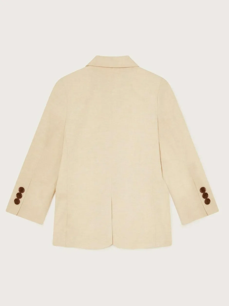 Monsoon Natural Smart Pocket Detail 100% Cotton Blazer Outlet