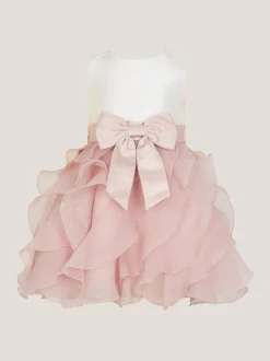 Monsoon Pink Baby Lace Cancan Ruffle Dress New