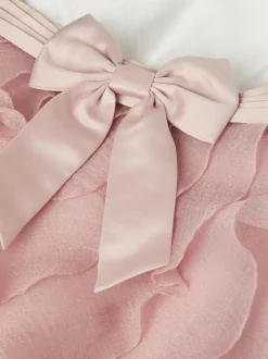 Monsoon Pink Baby Lace Cancan Ruffle Dress New