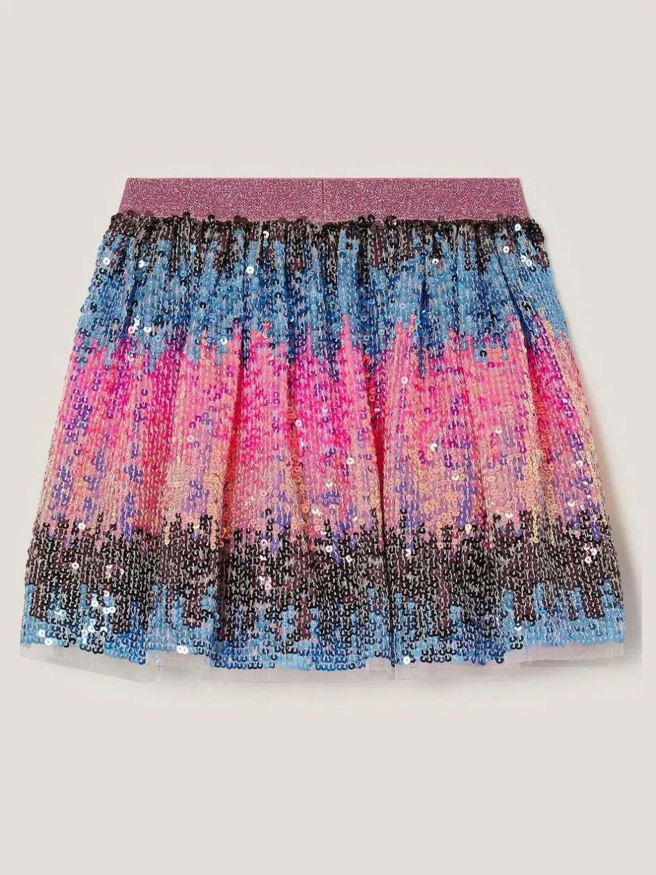 Monsoon Pink Ombré Sequin Skirt Discount