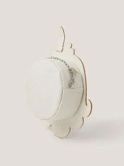 Monsoon White Glitter Unicorn Bag & Pearly Hair Clips Set Sale