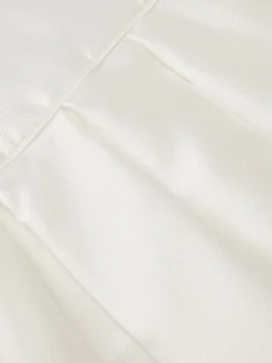 Monsoon White Isabella Short Sleeve Pearl Effect Embellished Dress Clearance
