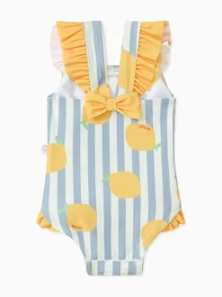 Mori Blue Stripe Swimsuit Clearance